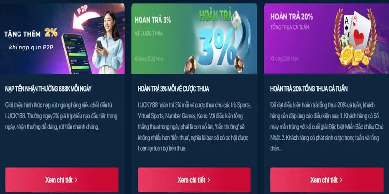 Ưu đãi và khuyến mãi Cado888